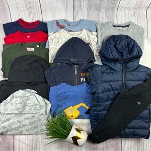 4T Boy Assorted Kids Fall Winter Clothing Bundle Puffer Jacket Hoodie